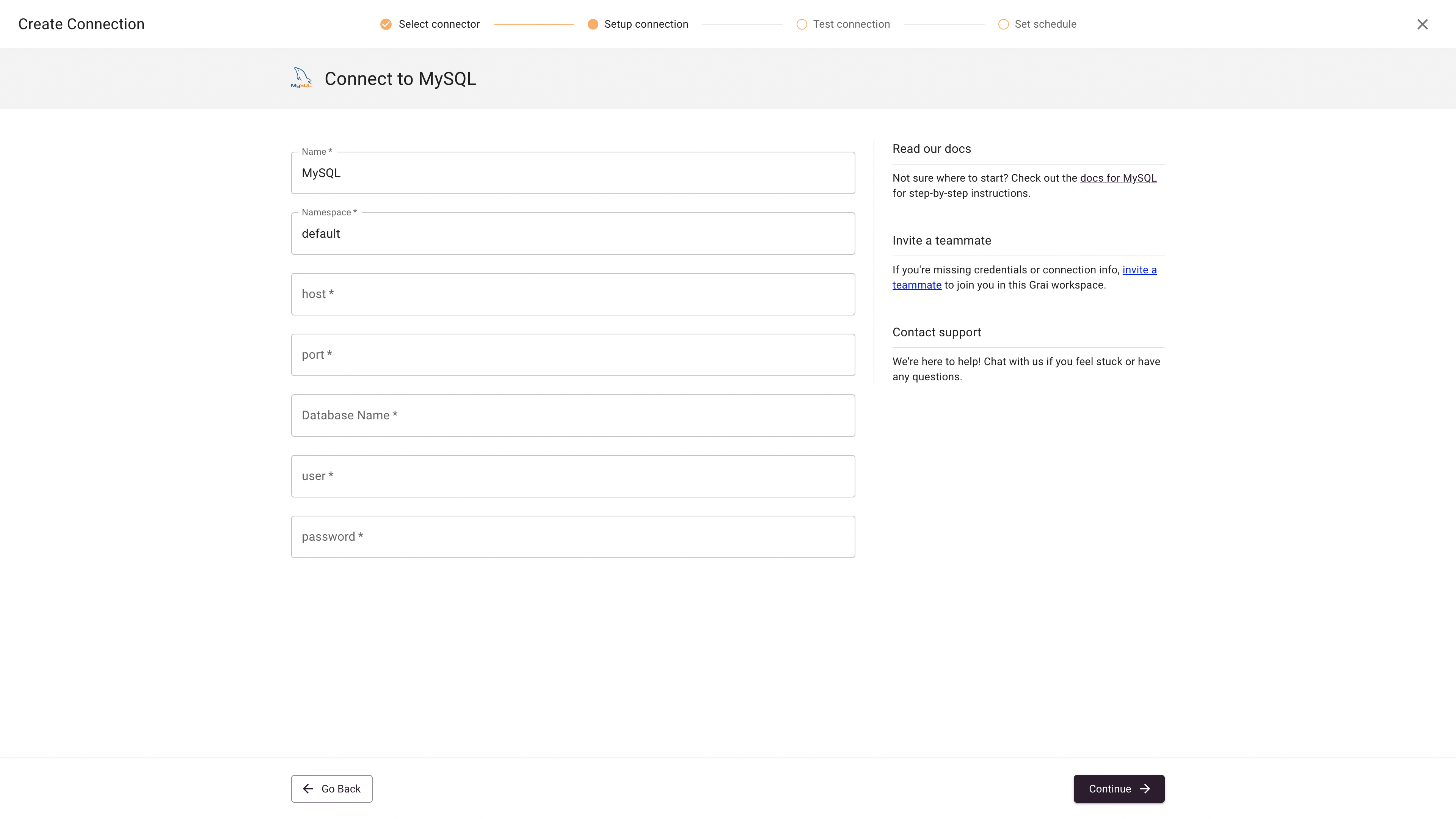 MySQL Integration